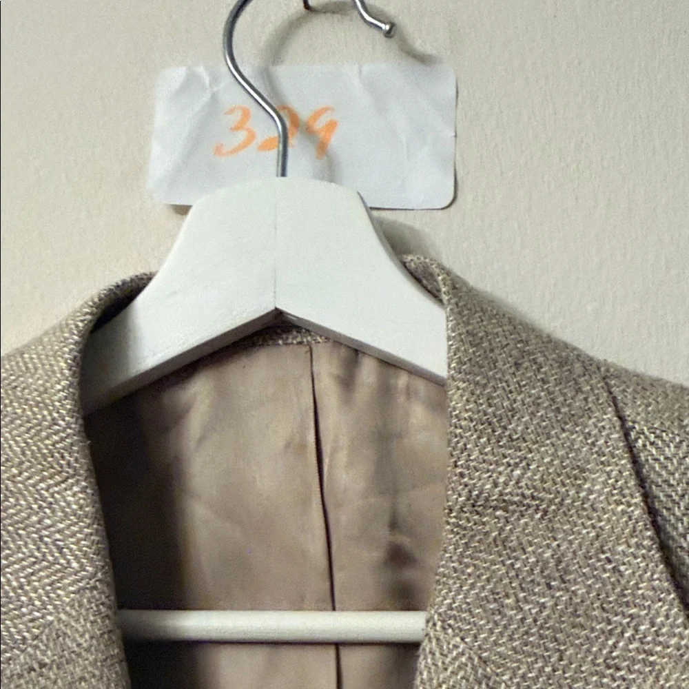 Stafford Light Brown Blazer 100% silk